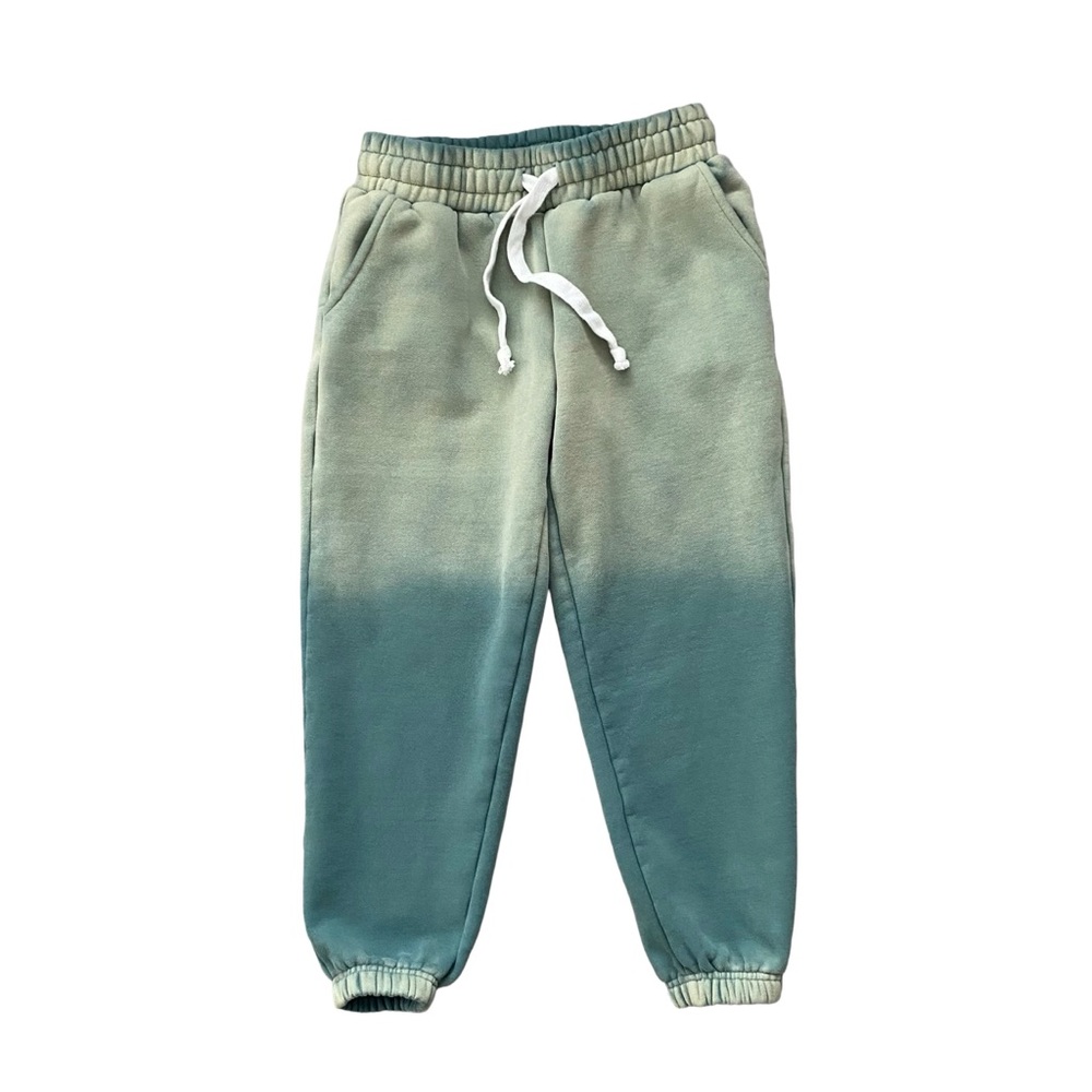 Katie J NYC Juniors Emma Green Dip Dye Jogger Sweatpants Size Large